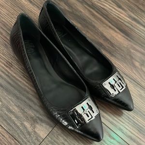 Tory Burch Celina black pointed toe flats